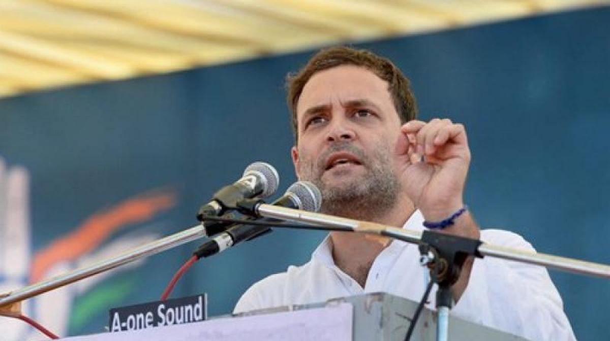 Stop hollow speeches, quit if you cant provide jobs: Rahul to Modi